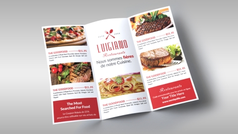 8½ x 11 - Menus